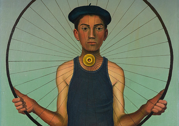 Ricco Wassmer (eigtl. Erich Hans Wassmer), La roue, 1957. Öl auf Leinwand, 55 x 38 cm, Privatbesitz, Schweiz. - © Ruedi A. Wassmer, Zürich