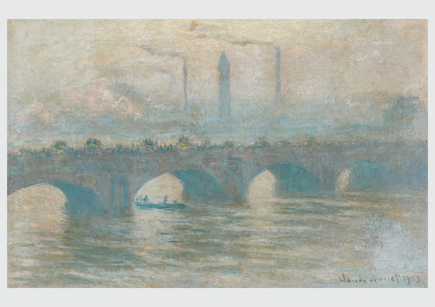 Claude Monet, Waterloo Bridge, 1903, Öl auf Leinwand, doubliert, 65 x 101,5 cm. Kunstmuseum Bern, Legat Cornelius Gurlitt 2014 Provenienz in Abklärung /aktuell kein Raubkunstverdacht - © Mick Vincenz © Kunstmuseum Bern und Kunst- und Ausstellungshalle der Bundesrepublik Deutschland GmbH