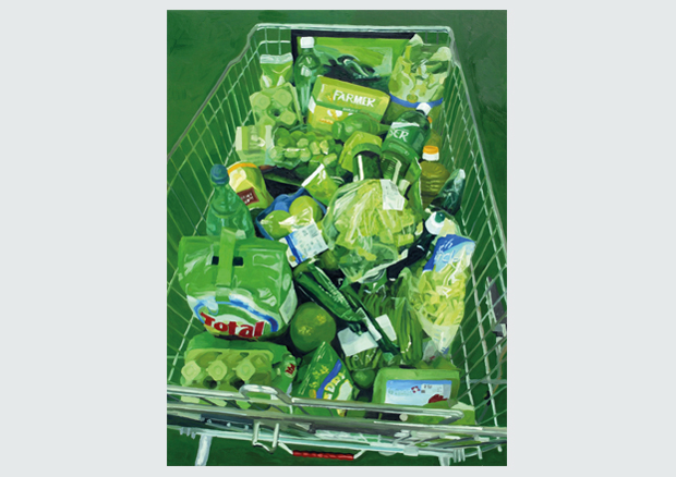 Pat Noser, «Migros grün», 2008 Öl auf Leinwand, 200 x 150 cm Kunstsammlung Migros Aare - 