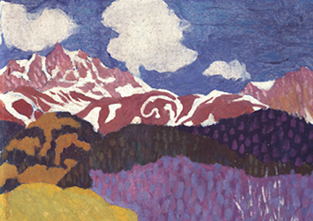Giovanni Giacometti
Frühling (Piz Duan) /
Primavera (Piz Duan),
1905
Öl und Tempera auf Holz
50 x 40 cm
Bündner Kunstmuseum,
Chur - © Bündner Kunstmuseum, Chur