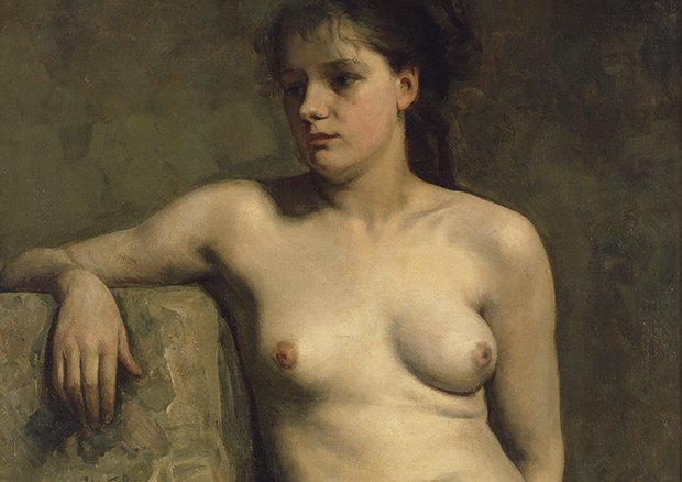 Karl Stauffer-Bern
Sitzender weiblicher Akt, 1879
Öl auf Leinwand, 90,9 x 73,3 cm
Kunstmuseum Bern - 