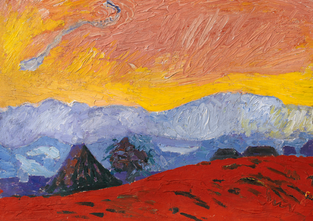 Cuno Amiet. Winterlandschaft, 1928
Öl auf Leinwand, 55 x 60,5 cm
Privatbesitz, Schweiz
 - 