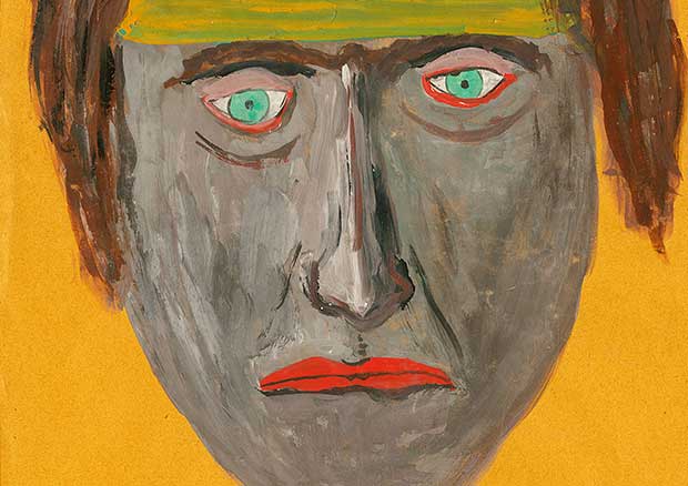 Hermann Hesse, Ohne Titel (Traumbild), Dezember 1917, Gouache, 23,5 x 17,8 cm, Deutsches Literaturarchiv Marbach.
 - © Hermann Hesse-Editionsarchiv, Volker Michels, Fotonachweis: Deutsches Literaturarchiv Marbach