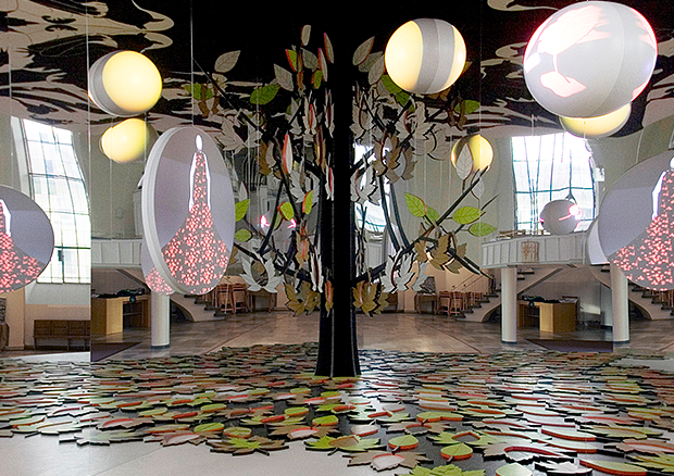 Yves Netzhammer, Die Subjektivierung der Wiederholung – Projekt
B, 2007, Installation und 3 Videos - © Kunstmuseum Bern, Ankauf Stiftung GegenwART, Courtesy Yves Netzhammer und Galerie Anita Beckers. Foto: medio.tv/Schauderna.