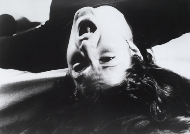 Marina  Abramovic (*30.11.1946), Freeing the Voice, 1975 / 1994. Fotografie, 75,6 x 100,3 cm (Ausschnitt), Kunstmuseum Bern
 - © 2013, ProLitteris, Zürich